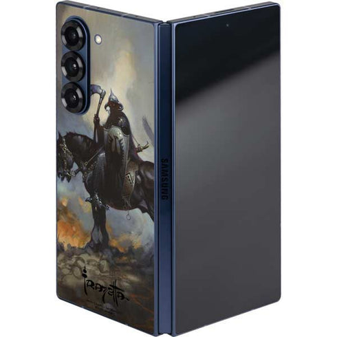 Death Dealer on Horseback by Frazetta Galaxy Z Fold6 Skin